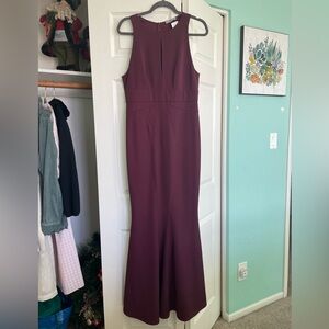 Zac Posen Red Halter Sheath Cocktail Dress